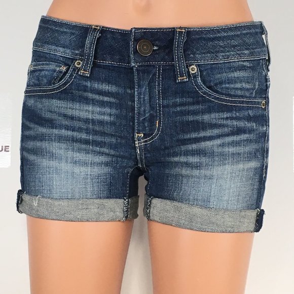 American Eagle Stretch Shorts size 00 ( Excellent ) - Picture 3 of 7